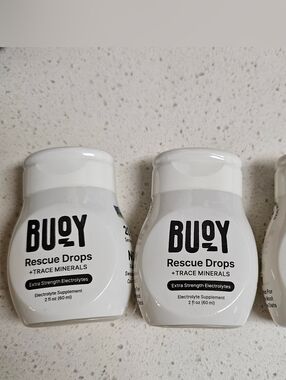 BUOY Rescue Drops Set Of 3 Rescue Drops Unflavored Liquid Electrolytes